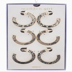 Madden Girl Women Earrings - 3 pairs